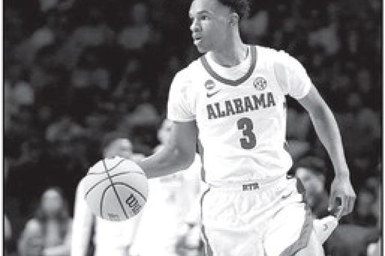 Alabama Crimson Tide guard Rylan Griffen (3) during round two of the NCAA Tournament at Legacy Arena in Birmingham, AL Saturday, March 18,2023. Marvin Gentry | AL.com | TNS