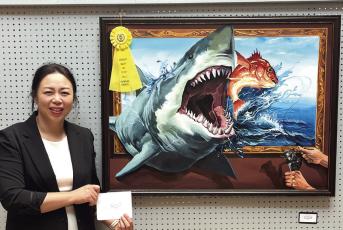 Hyper-realistic art wins People's Choice at Verdigris Valley Art Exibit