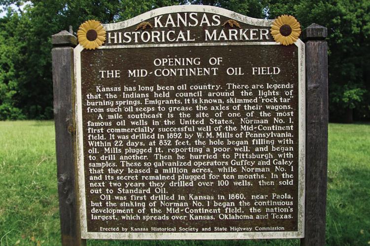 Normal No. 1 Well, Neodesha. Kansas Historical Marker Database | Courtesy Photo